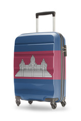 Suitcase with national flag on it - Cambodia