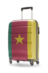Suitcase with national flag on it - Cameroon
