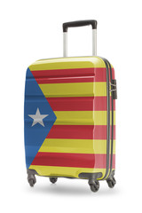 Suitcase with national flag on it - Estelada - Catalonia
