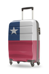 Suitcase with national flag on it - Chile