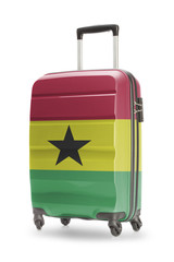 Suitcase with national flag on it - Ghana