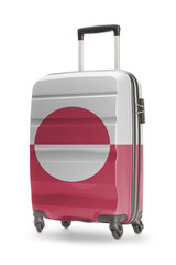 Suitcase with national flag on it - Greenland