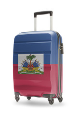 Suitcase with national flag on it - Haiti