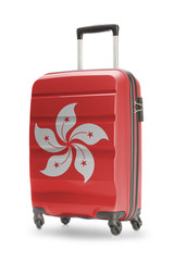 Suitcase with national flag on it - Hong Kong