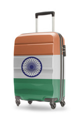 Suitcase with national flag on it - India