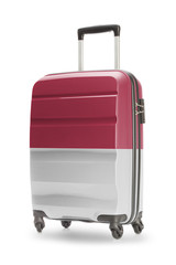 Suitcase with national flag on it - Indonesia