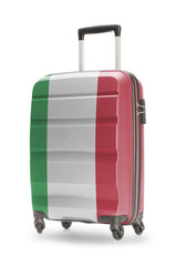Suitcase with national flag on it - Italy