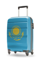 Suitcase with national flag on it - Kazakhstan