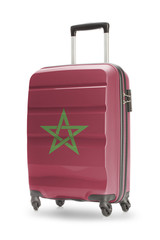 Suitcase with national flag on it - Morocco