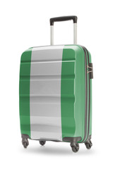 Suitcase with national flag on it - Nigeria