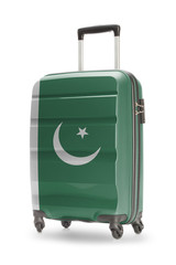 Suitcase with national flag on it - Pakistan