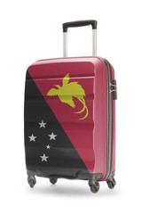 Suitcase with national flag on it - Papua New Guinea