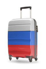 Suitcase with national flag on it - Russia