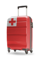 Suitcase with national flag on it - Tonga