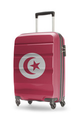 Suitcase with national flag on it - Tunisia