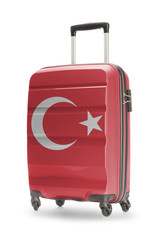 Suitcase with national flag on it - Turkey