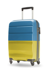 Suitcase with national flag on it - Ukraine