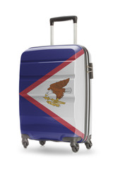 Suitcase with national flag on it - American Samoa