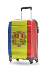 Suitcase with national flag on it - Andorra
