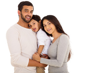 young indian couple with their son