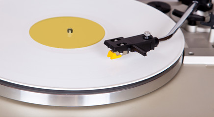 Analog Stereo Turntable Vinyl Blue Record Player Headshell Cartr