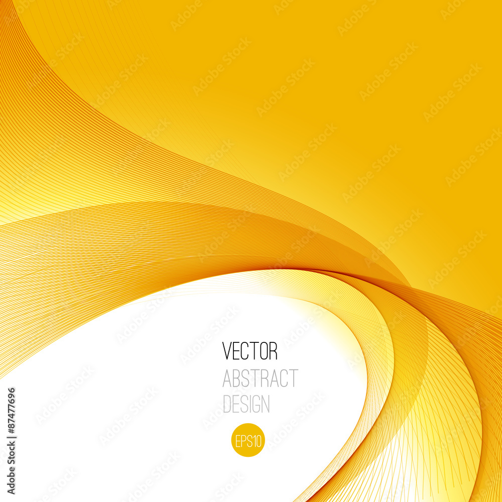 Aufkleber Smooth wave stream line abstract header layout. Vector