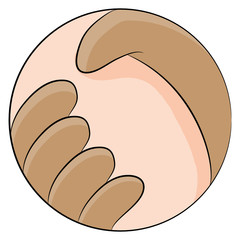 Global Handshake Icon