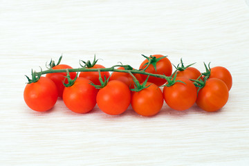 Ripe Cherry Tomatoes on a napkin