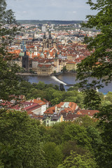 View of the Vltava River and the Old Town Square