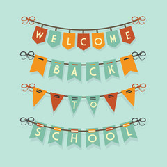 Welcome Back To School buntings decoration set