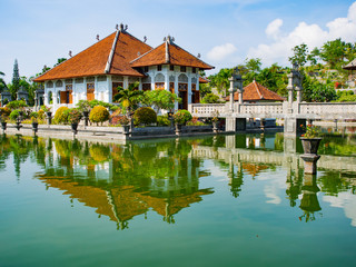 Karangasem water temple palace in Bali © Netfalls