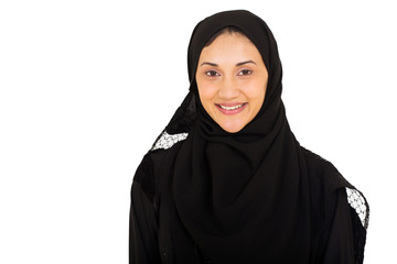 muslim woman closeup portrait