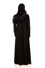 rear view of arabian woman