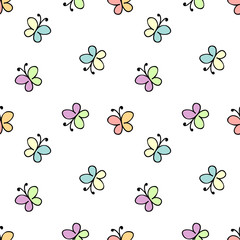seamless baby pattern white