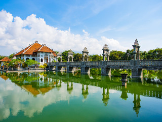 Fototapeta na wymiar Karangasem water temple palace in Bali