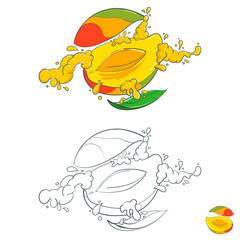 painted with splashes of fruit juice