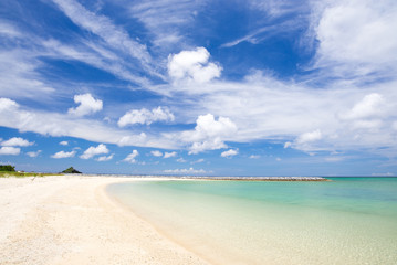 Fototapeta na wymiar 沖縄のビーチ・村民の浜 