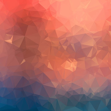 Abstract Triangle Red And Blue Polygon Texture