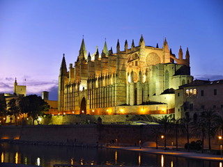 Fototapeta na wymiar Cathedral of la Seu Mallorca