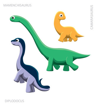 Dinosaur Sauropod Vector Illustration