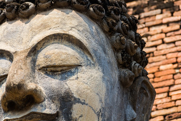 face of buddha statue.