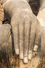 hand of buddha statue.