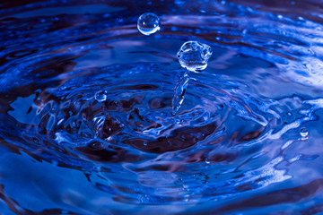 Water drop close up