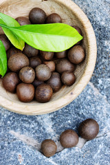 seeds of the tea bush, top view