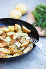  Baked potato with spices