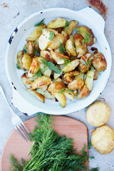  Baked potato with dill