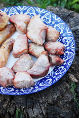 roasted meat on a plate