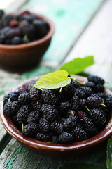 Mulberry in a bowl