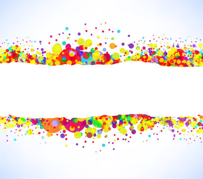 Abstract vector colorful banner background