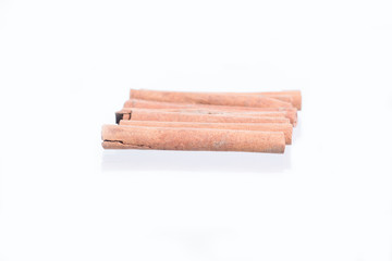Cinnamon isolated on white background.